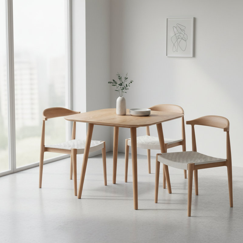 Table de salle à manger carrée (naturel) | Idée de cadeau, Naturel