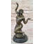 Hot Cast Bronze Nude Female Nymph Sculpture Statue Figure on Marble Base by MIlo