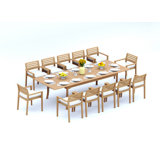 Montana Outdoor 13 - Piece Teak Dining Set