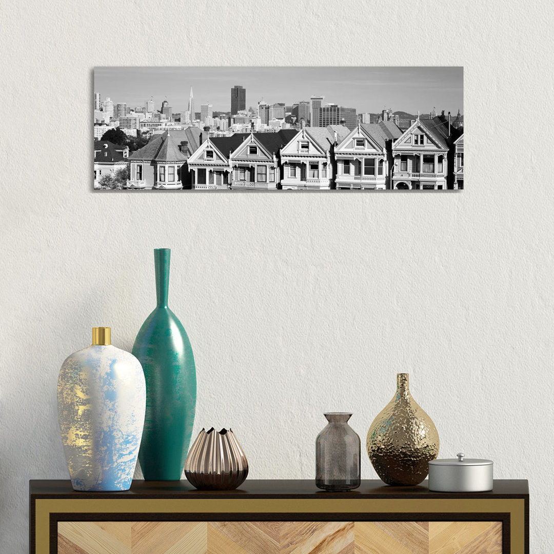 San Francisco Skyline Cityscape - Wrapped Canvas Panoramic Print