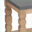 Table basse rustique contemporaine en béton et en bois gris pour le salon - Conception robuste et élégante