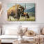 «Wyoming Bison», 3 pièces sur toile-98562707