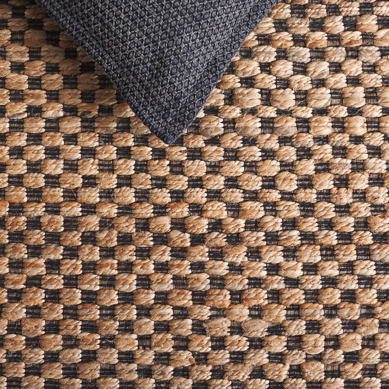 Tapis naturel / noir Natural Fiber 675, Rectangle de 5 pi x 8 pi