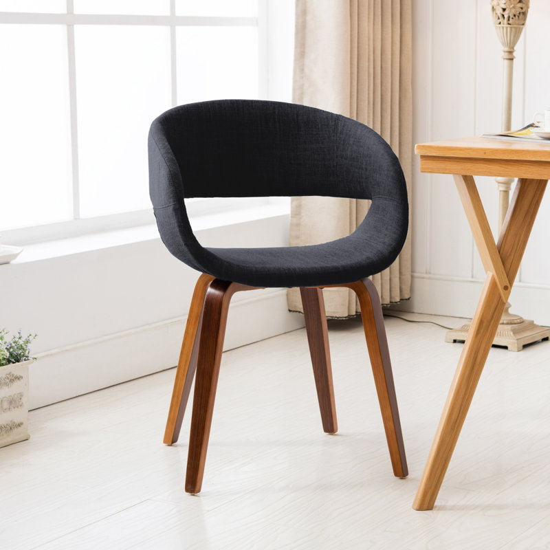 Kerber Upholstered Arm Chair, Black