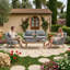Pavia 4 - Person Patio Conversation Set with Cushions