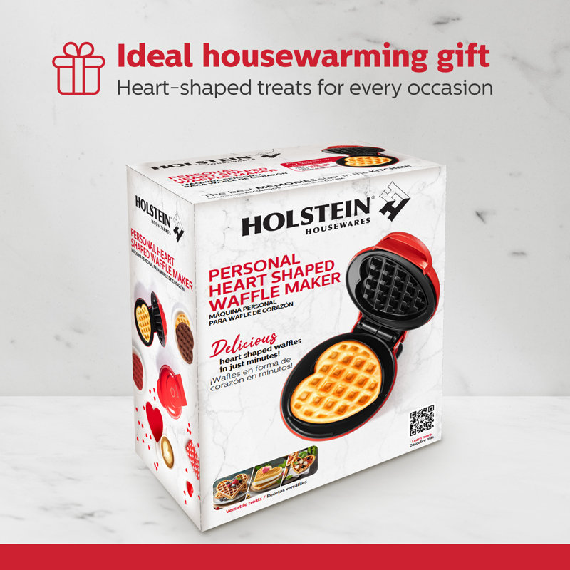 Mini gaufrier personnel 4 po Holstein Housewares