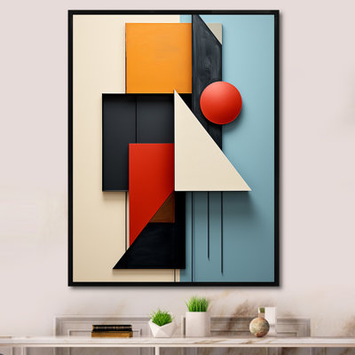 Multicolore Essential Geometric Forms I sur impression sur toile