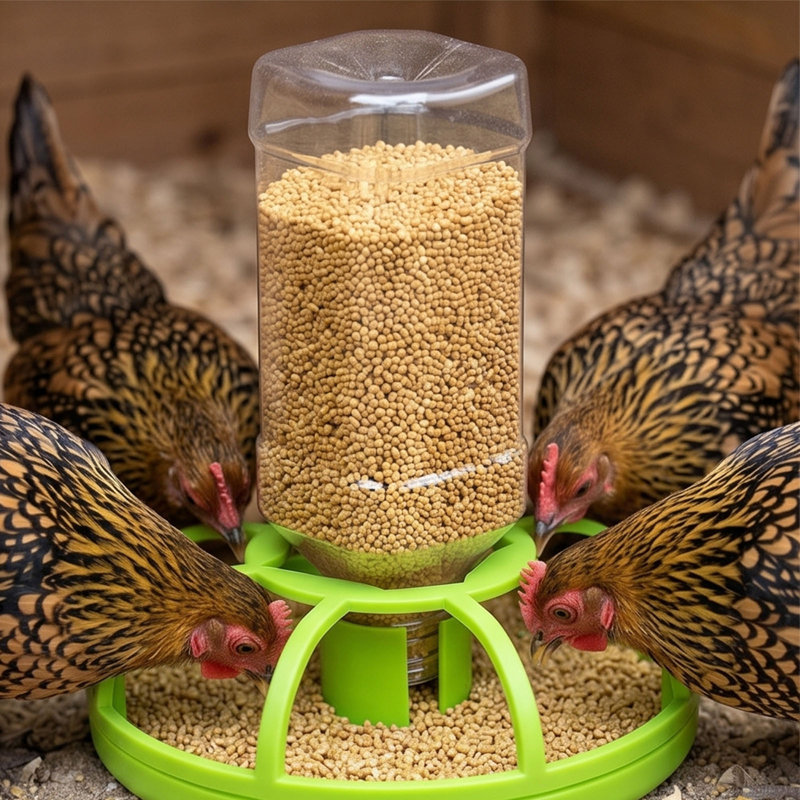 Distributeur d'eau automatique pour poulets multifonctionnel, vert, m