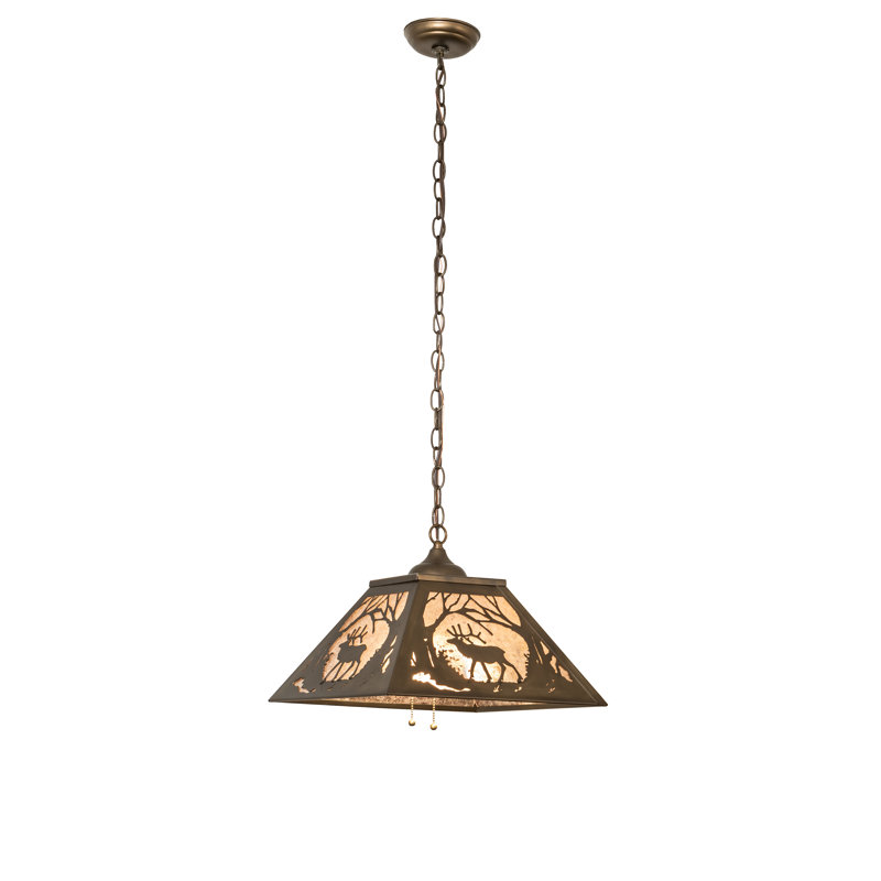 Luminaire suspendu conique à 2 lumières