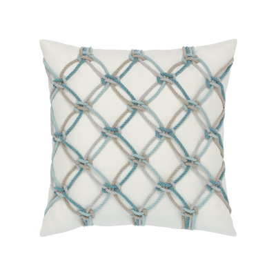 Rope Throw Square Outdoor Pillow Cover & Insert by Elaine Smith