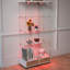 Vitrine à assemblage rapide avec grands tiroirs, idéale pour mettre en valeur des objets de collection et organiser des objets de valeur dans n'importe quel espace de vie-1403075603