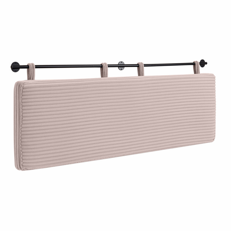 Easy Installation Upholstered Headboard, Pink