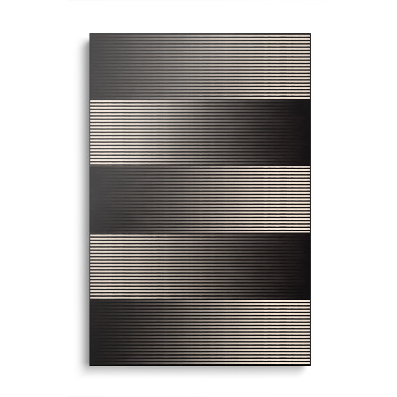 Reproduction d'art sur toile en métal Steemplix - art moderne - niveaux de gris par 5by5collective