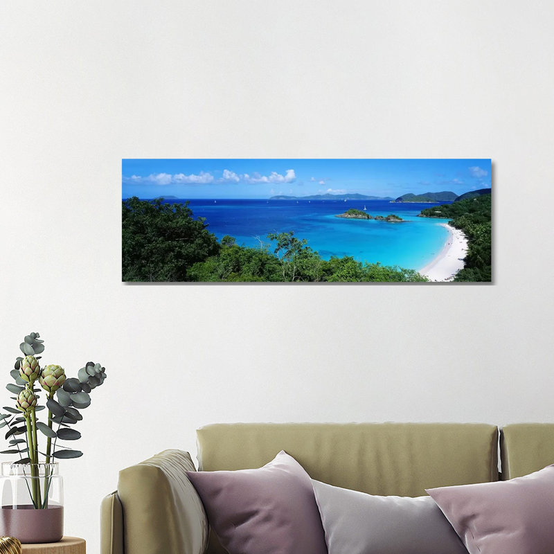 Trunk Bay, Parc national des Îles Vierges, St. John, Îles Vierges américaines - Giclée sur toile tendue avec châssis