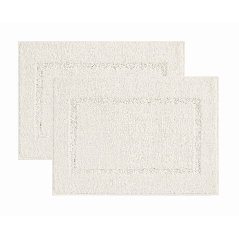  Cloud Bath Rug, 17x24 2 Pack, Ivory