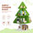 Bookshelf Christmas Tree Shape Corner Bookcase 