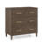 Classic 4 Drawer Dresser With Changing Top And Interlocking Drawers, Teak Brown-126707177