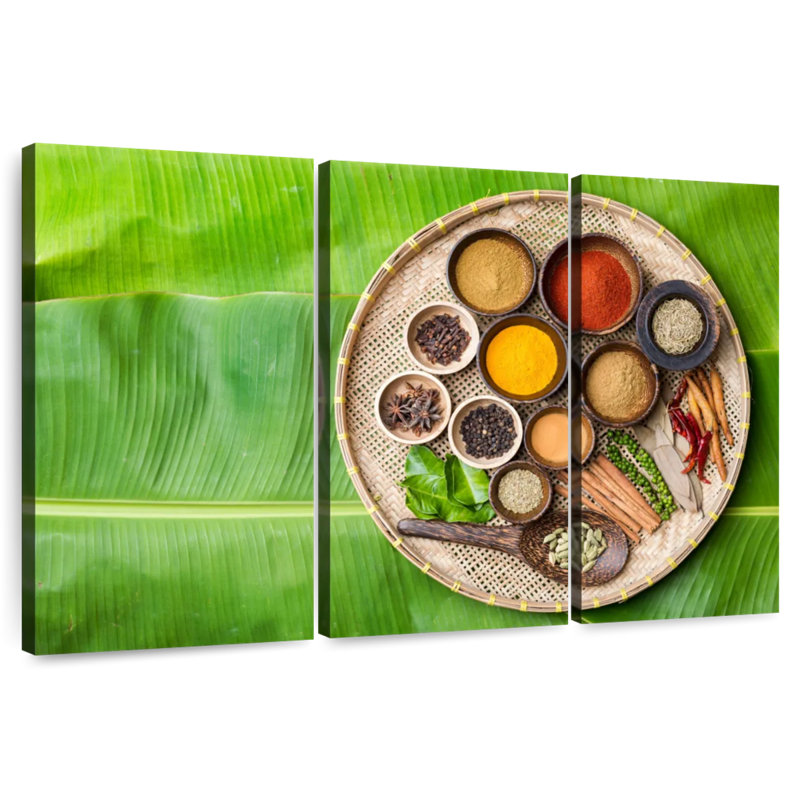 Yarlin, épices et herbes asiatiques, H 48 po x l 74 po