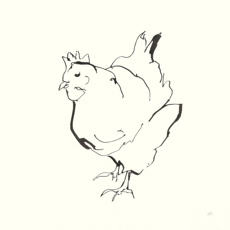 Line Chicken II, H 30 po x l 30 po