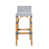 Estella Bar Stool, White/Navy Dot is unavailable