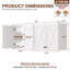 Armoire murale de porte de grange l 59 po x H 24 po, armoire murale pour salle de lavage, cuisine, salle de bain-128735234