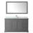 Avery 60 " W Freestanding Standard Single Vanity Bathroom Vanity With Stone Top with Mirror-41604597-80213170