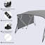 Dessus de bateau 54 po H 54 po: toile en polyuréthane marine 600D, rideaux latéraux translucides à fermeture à glissière, structure en aluminium de 1 po, soleil imperméable (version rideau latéral translucide)-125517068