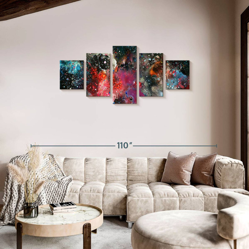 Galaxy, 34" H x 74" W