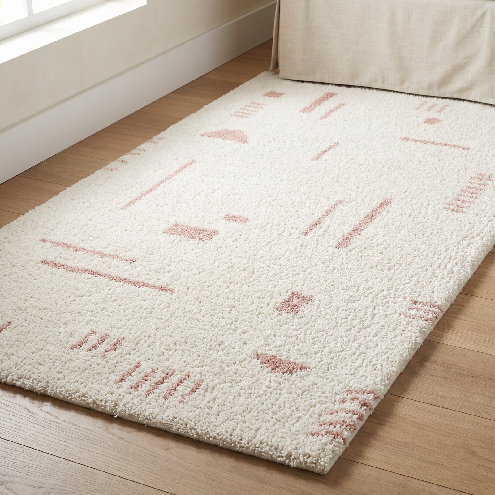 Morin Geometric Shag Rug, Runner 2'2" x 7'
