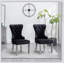 Ensemble de 2 chaises en velours capitonné Montura-108814602