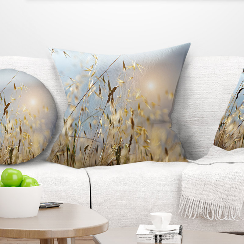 Typique, Toscane, coucher de soleil, Italie - coussin à imprimé paysage, 16 po x 16 po, Coussin décoratif