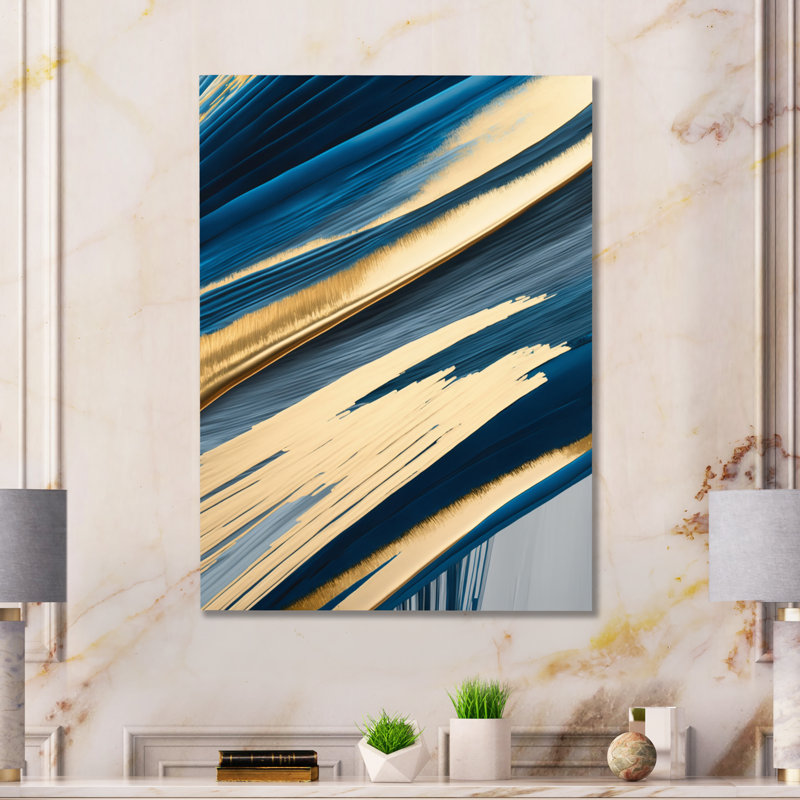 Décoration murale "Bold Brush Strokes I", H 32 po x l 24 po x P 1 po