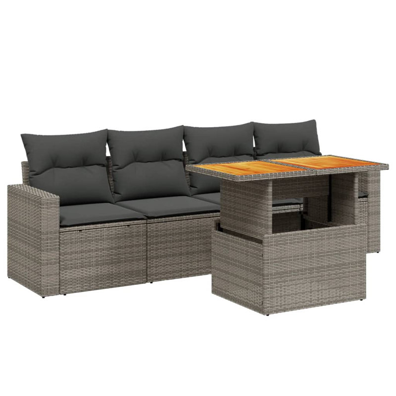 Garden Sofa Set Grey, Dark Grey