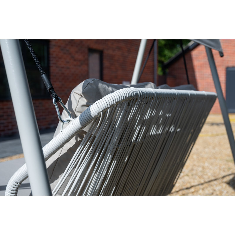 Stamford Two Seater Rattan Swing in Beige