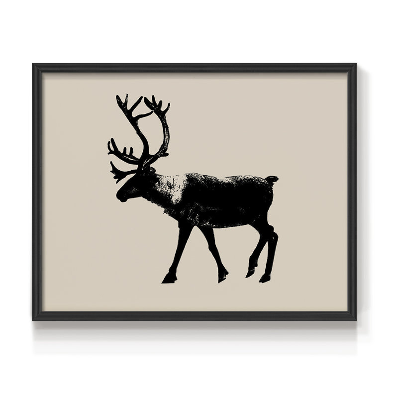 Wild Ambler II - Reproduction encadrée - Restickable, H 8 po x l 10 po, Noir