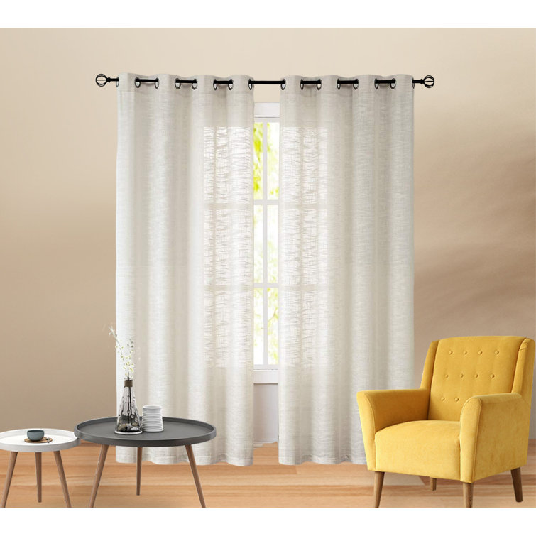 Paire de rideaux voile sable galactee Douceur D'intérieur | La Redoute