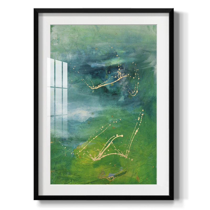 Peaceful Diptych I - impression encadrée, H 25,5 po x l 17,5 po, Noir