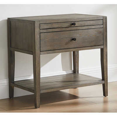 1-Drawer Nightstand - Weathered Gray