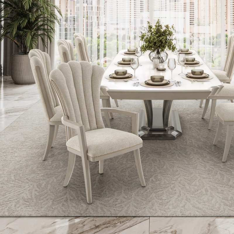 Fantosini Dining Arm Chair - Silver Mist