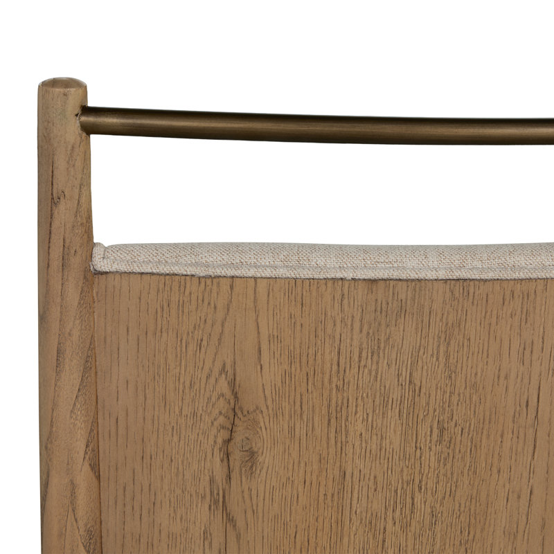 Highland Oak High Back Dining Arm Chair, Dawn