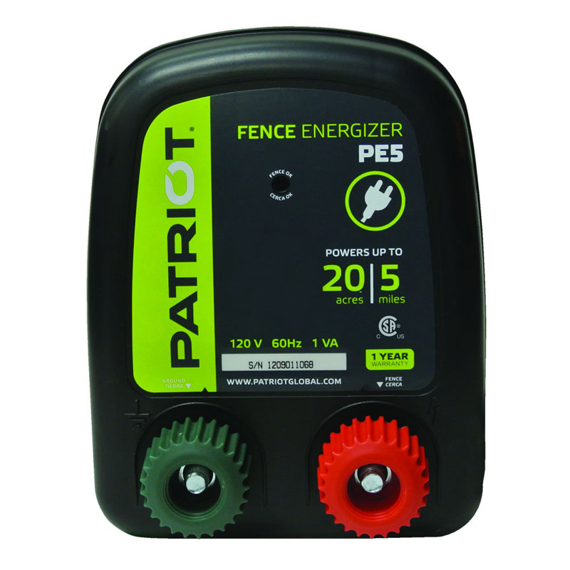 10'' H x 10'' W Black Polyethylene Plastic Fence Energizer