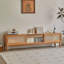 78.74" Nut-brown Solid Wood+Rattan+Glass TVStands-108830354-108830352