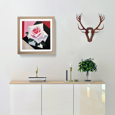 Rose Suprematism No.1 - Framed Print