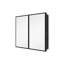 26X30 Inches Black Metal Framed Wall Mount Or Recessed Bathroom Medicine Cabinet With Mirror