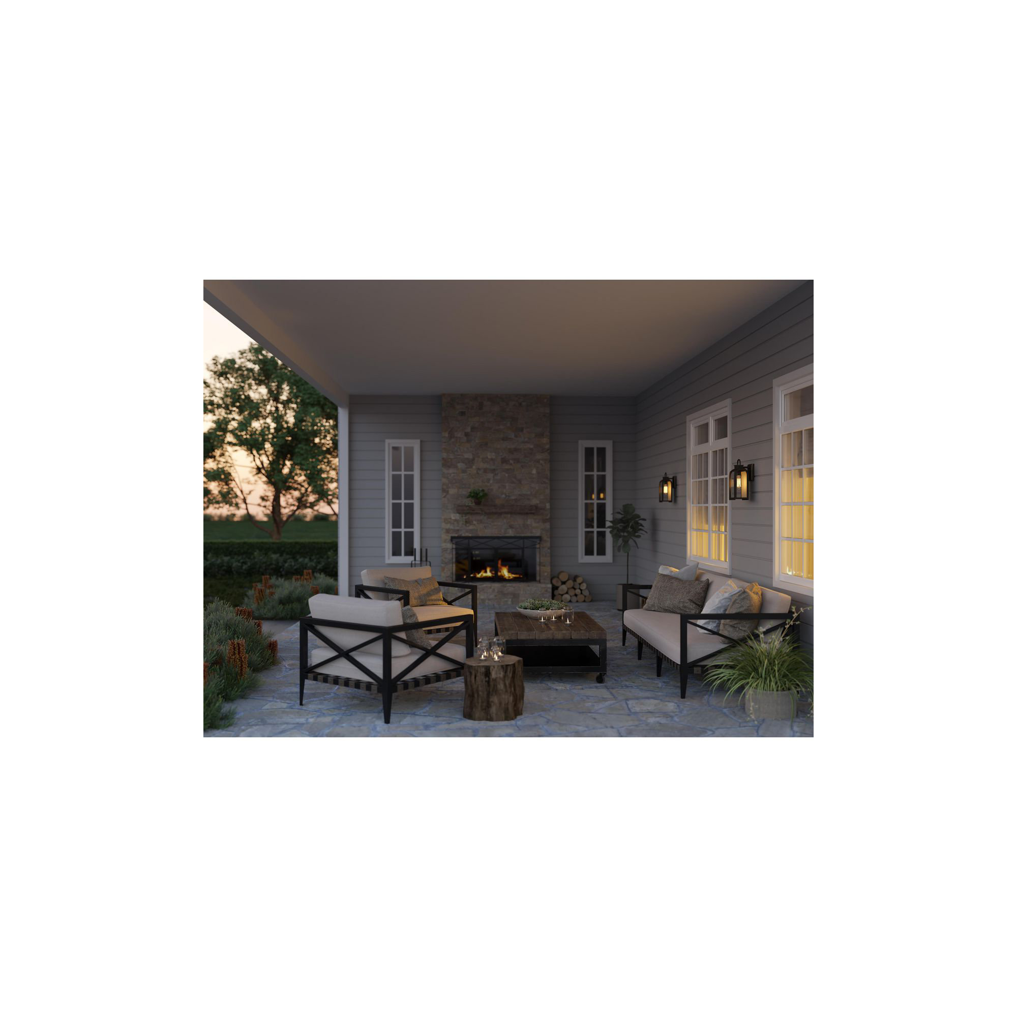 Matheus Single Light Outdoor Wall Light, 13.25" H x 6.5" W x 6.875" D