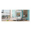 Grand lit escamotable avec tablette, blanc