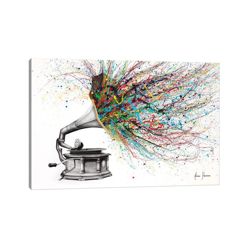 «Radical Rhapsody» par Ashvin Harrison, reproduction, Toile tendue, H 18 po x l 26 po x P 1,5 po, Non