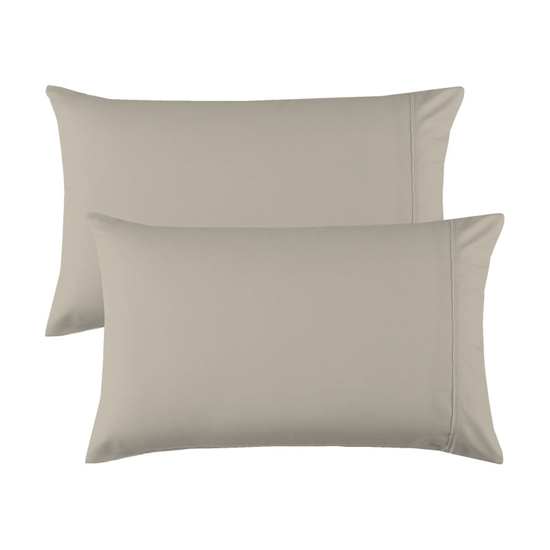 Sustainable Organic 100% Cotton Breathable & Lightweight Deep Pocket Pillowcases, Standard, Light Pink