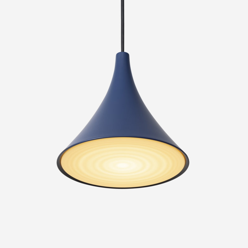 Gota Pendant Light, Midnight, Black, 14" H x 9.84" W x 9.84" D