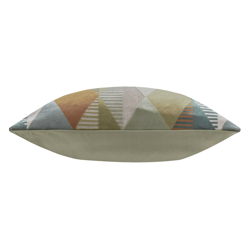 Metro Harlequin Geometric Green Square Cushion, Polyester